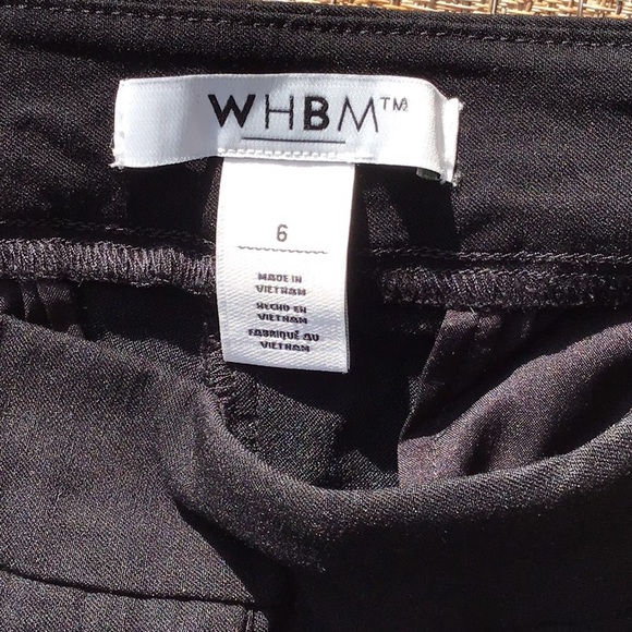 WHBM black pull on button  shorts - Picture 3 of 5